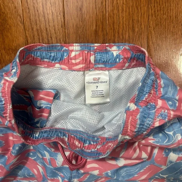 Vineyard Vines Coral Boys Swim Shorts 7 - Picture 5 of 5